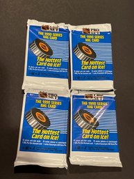 1990 Pro Set Hockey 4 Packs Sealed
