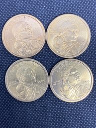 2000 P Sacagawea Dollar Coin Lot Of 4