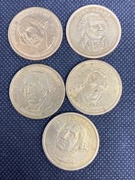 President Dollar Coin Lot Of 5