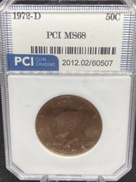 1972 D Kennedy Half Dollar PCI MS68