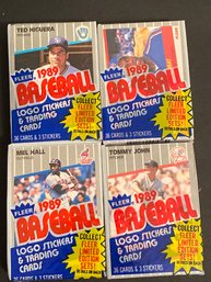 1989 Fleer Cello Pack Lot Of 4. Griffey JR Rookie?