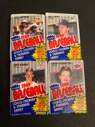 1989 Fleer Cello Pack Lot Of 4. Griffey JR Rookie?
