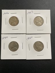 Jefferson Nickel Lot Of 4