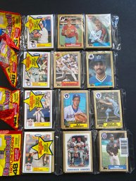1987 Topps Rack Pack Lot Of 4