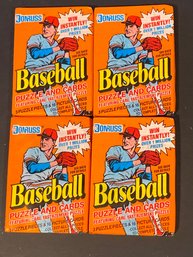 1990 Donruss Wax Pack Unopened Lot Of 4
