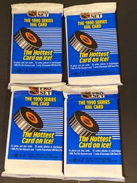 1990 Pro Set Hockey Pack Lot Of 4