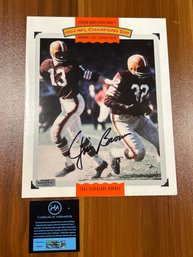 Jim Brown Autographed Photo W/COA