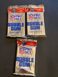 1990 Pro Set Football Pack Lot Of 3