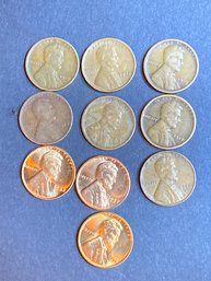 Wheat Penny Lot Of 10