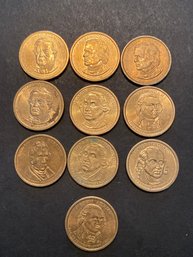 Presidential Dollar Coin Lot Of 10