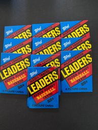 1986 Topps Major League Leaders Glossy Baseball Cards Wax Packs Lot Of 10