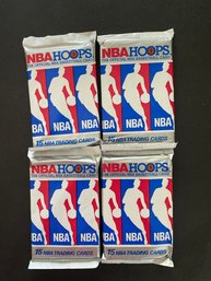 1990/1991 Hoops Unopened  Packs Lot Of 4. Jordan!!