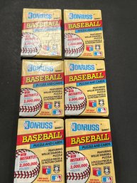 1991 Donruss Baseball Series 1 Lot Of (6)Unopened Packs
