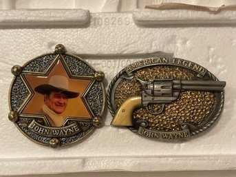 John Wayne Belt Buckle WALL ART Collection 'American Legend' Bradford Exchange