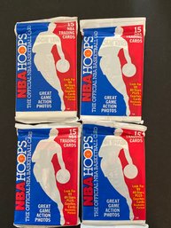 1989 Hoops Basketball Packs Lot Of 4