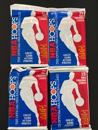 1989 Hoops Basketball Packs Lot Of 4