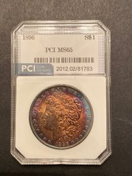 1896 MORGAN DOLLAR PCI MS65