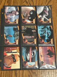 Lot Of (9) Disneys The Incredibles 2004 Upper Deck Trading Cards!