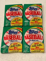 1990 Topps Wax Packs Lot Of 4. Griffey, Thomas!!