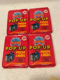 1987 DONRUSS POP UP BASEBALL Cards 4 Sealed PACKS