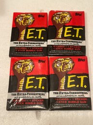 1982 Topps E.T. The Extra-Terrestrial - 4 Sealed Wax Packs