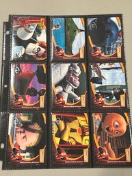 Lot Of (9) Disneys The Incredibles 2004 Upper Deck Trading Cards!