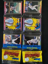 1989 Donruss Baseball Rack Pack Lot Of 4
