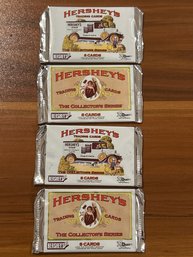 1995 Hersheys Trading Cards Lot Of (4) Unopened Wax Packs