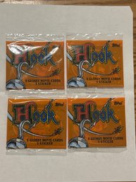 1991 Topps Hook Movie Trading Cards Lot Of (4) Unopened Packs