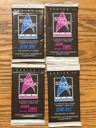 1991 Star Trek Series 2 Trading  Cards Lot Of (4) Unopened Packs