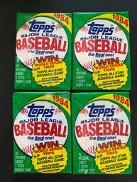 1984 Topps Baseball Wax Pack Lot Of 4