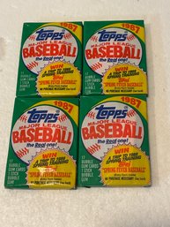 1987 Topps Wax Packs Lot Of 4