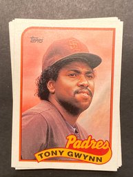 1989 Topps Tony Gwynn Baseball Card Lot Of 25