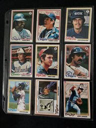 1978 Topps Baseball Card Lot Of 18.