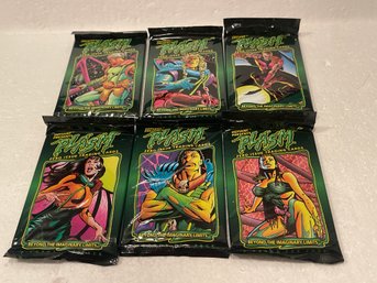 LOT 6 Packs 1993 PLASM TRADING CARDS Sealed Packs
