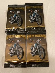 Harley-Davidson Series 2 Collectors Cards Lot Of 4 Unopened Packs.