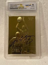 1996-97 Skybox EX-2000 23KT Gold Kobe Bryant Purple Signature Rookie WCG 10