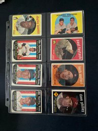1959 Topps Baseball Card Lot Of 8