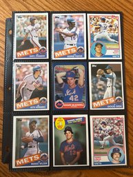 Lot Of (18) Assorted 1980s NY Mets Baseball Cards