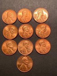 1970 P Lincoln Penny BU Lot Of 10