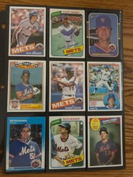 Lot Of (18) Assorted 1980s NY Mets Baseball Cards