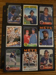 Lot Of (18) Assorted 1980s NY Mets Baseball Cards