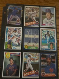 Lot Of (18) Assorted 1980s NY Mets Baseball Cards