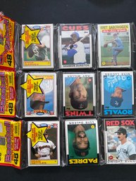 1986 Topps Baseball Rack Pack Lot Of 3