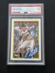1988 Topps Baseball Card Nolan Ryan PSA 7