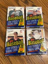 1988 Fleer Cello Packs Unopened Lot Of (4)