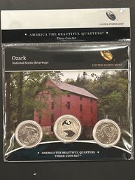 America The Beuatiful Quarters Three Coin Set