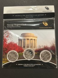 America The Beuatiful Quarters Three Coin Set