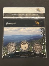 America The Beuatiful Quarters Three Coin Set