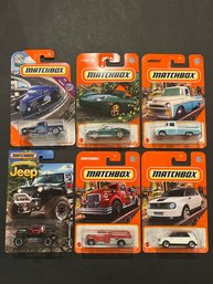 Matchbox Lot Of (6) Cars In Original Packaging